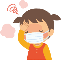 咳をする子どものイラスト